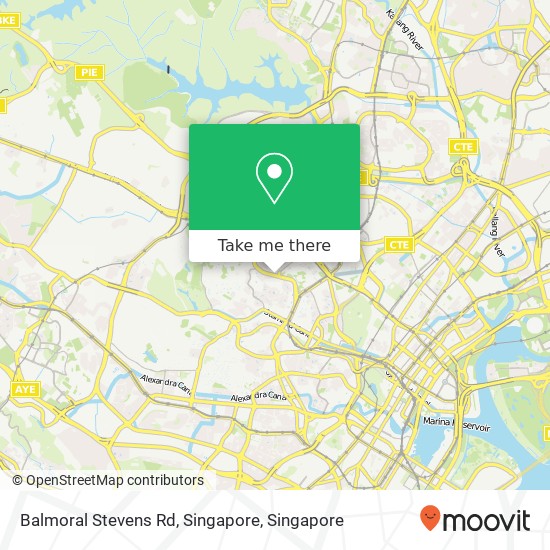 Balmoral Stevens Rd, Singapore map