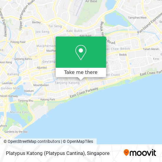 Platypus Katong (Platypus Cantina) map