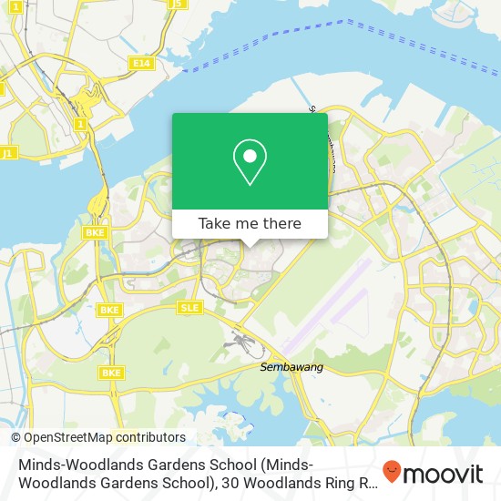 Minds-Woodlands Gardens School (Minds- Woodlands Gardens School), 30 Woodlands Ring Rd地图