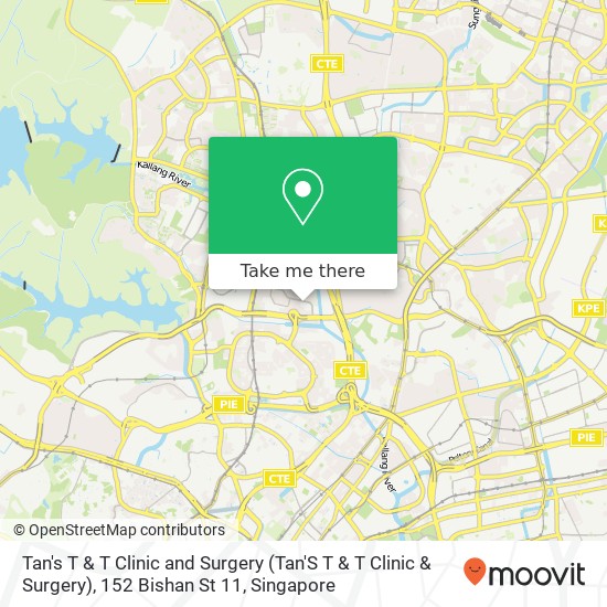 Tan's T & T Clinic and Surgery (Tan'S T & T Clinic & Surgery), 152 Bishan St 11 map