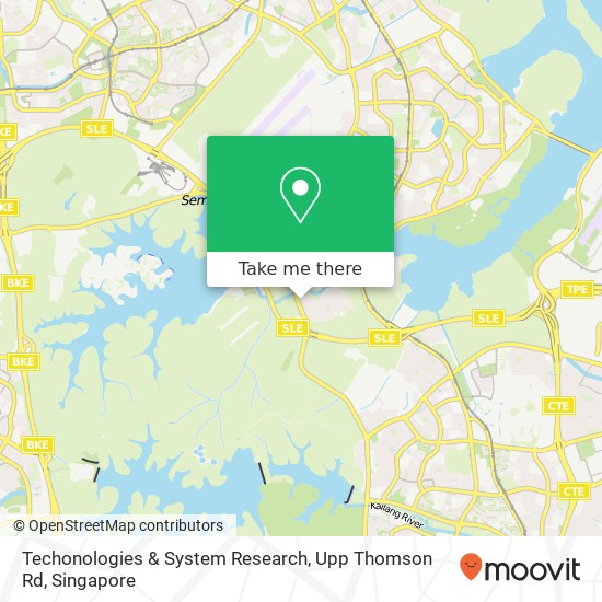Techonologies & System Research, Upp Thomson Rd map