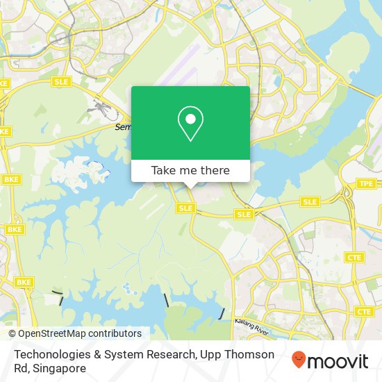Techonologies & System Research, Upp Thomson Rd地图
