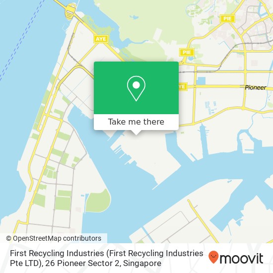 First Recycling Industries (First Recycling Industries Pte LTD), 26 Pioneer Sector 2地图