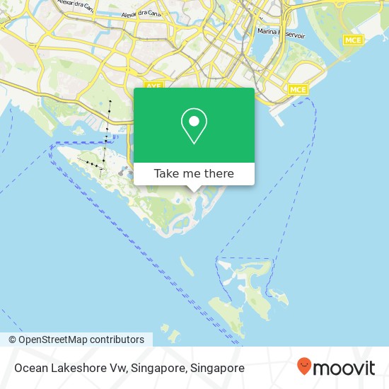 Ocean Lakeshore Vw, Singapore map