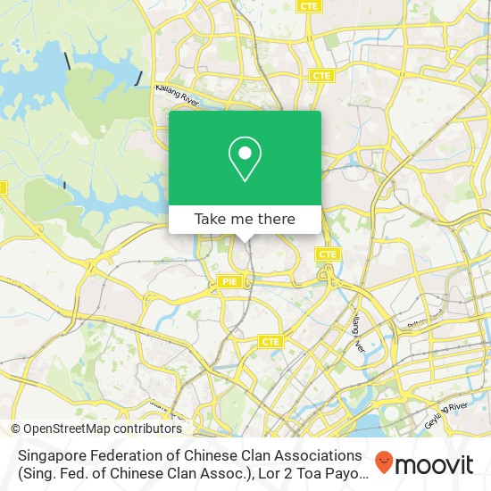 Singapore Federation of Chinese Clan Associations (Sing. Fed. of Chinese Clan Assoc.), Lor 2 Toa Payoh地图
