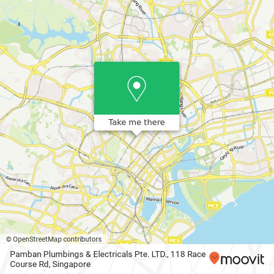 Pamban Plumbings & Electricals Pte. LTD., 118 Race Course Rd map