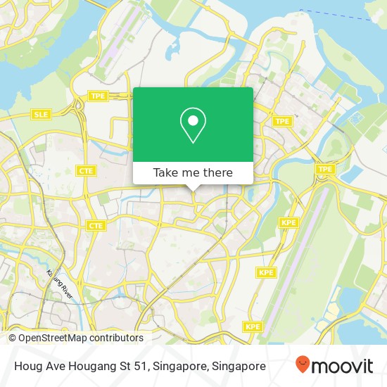 Houg Ave Hougang St 51, Singapore map