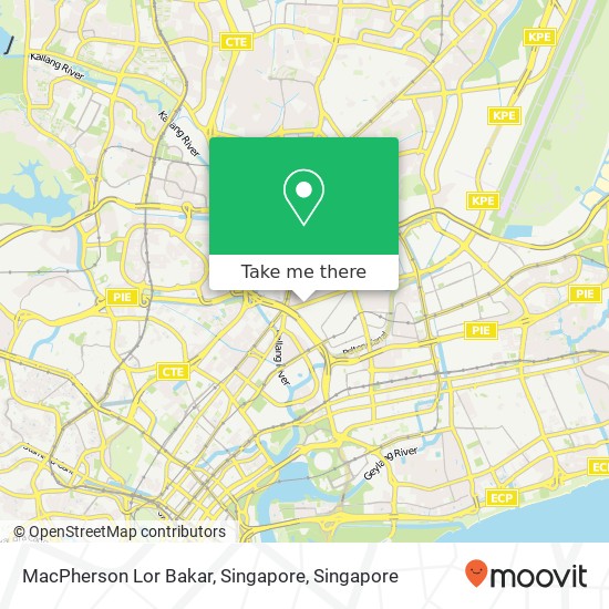 MacPherson Lor Bakar, Singapore地图