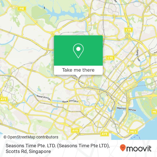 Seasons Time Pte. LTD. (Seasons Time Pte LTD), Scotts Rd map