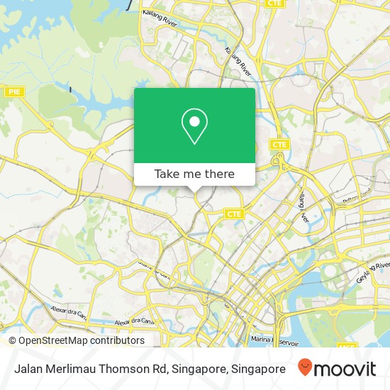 Jalan Merlimau Thomson Rd, Singapore map