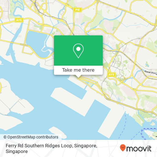 Ferry Rd Southern Ridges Loop, Singapore map