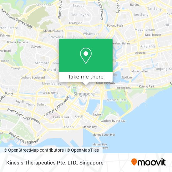 Kinesis Therapeutics Pte. LTD. map
