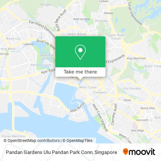 Pandan Gardens Ulu Pandan Park Conn map