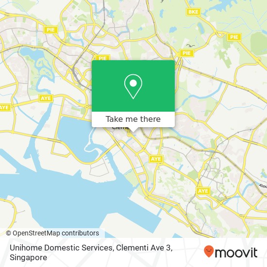 Unihome Domestic Services, Clementi Ave 3 map