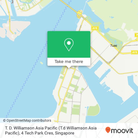 T. D. Williamson Asia Pacific (T.d Williamson Asia Pacific), 4 Tech Park Cres map