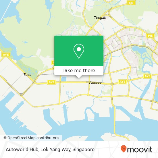 Autoworld Hub, Lok Yang Way map