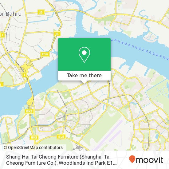 Shang Hai Tai Cheong Furniture (Shanghai Tai Cheong Furniture Co.), Woodlands Ind Park E1 map