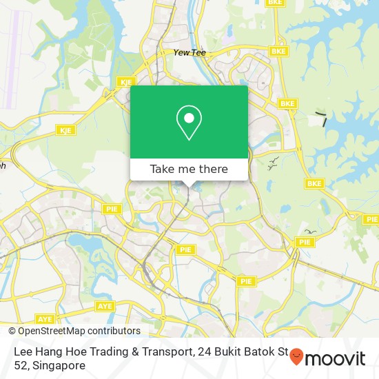 Lee Hang Hoe Trading & Transport, 24 Bukit Batok St 52 map