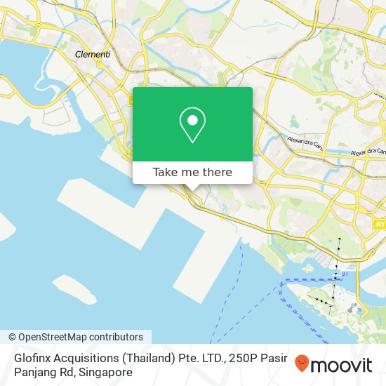 Glofinx Acquisitions (Thailand) Pte. LTD., 250P Pasir Panjang Rd map