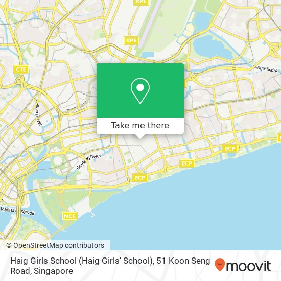 Haig Girls School (Haig Girls' School), 51 Koon Seng Road地图