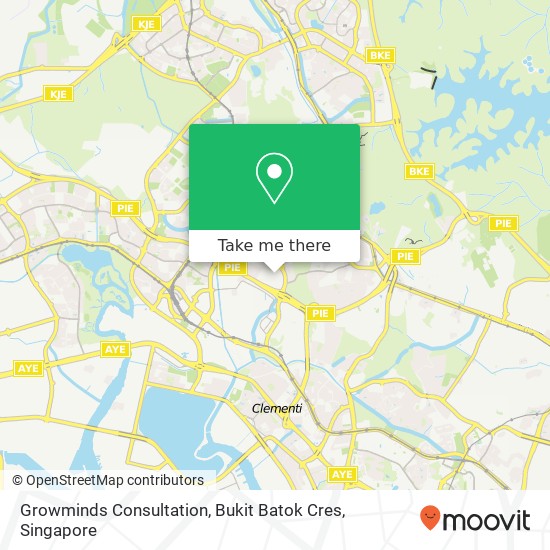 Growminds Consultation, Bukit Batok Cres map
