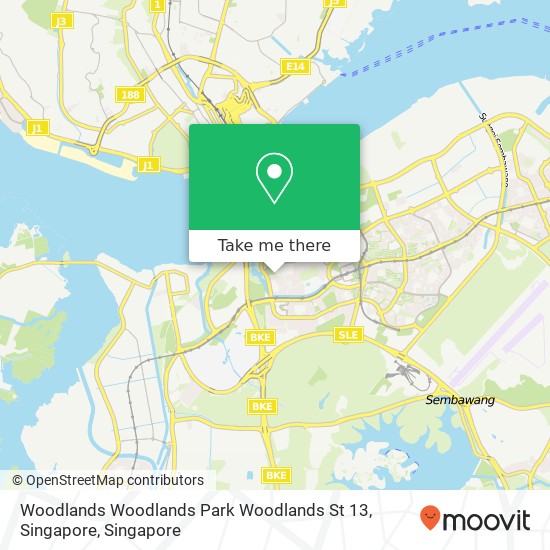 Woodlands Woodlands Park Woodlands St 13, Singapore地图
