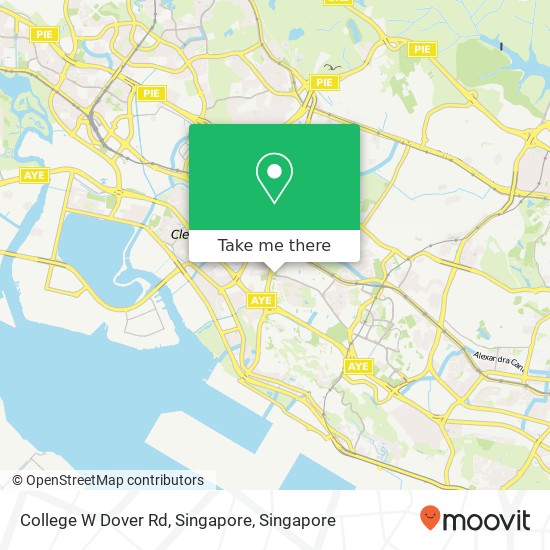 College W Dover Rd, Singapore map