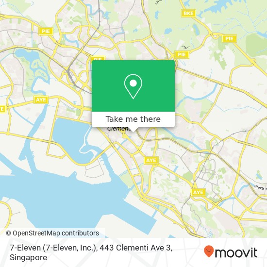 7-Eleven (7-Eleven, Inc.), 443 Clementi Ave 3地图