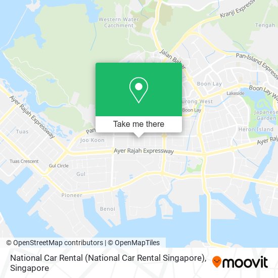 National Car Rental map