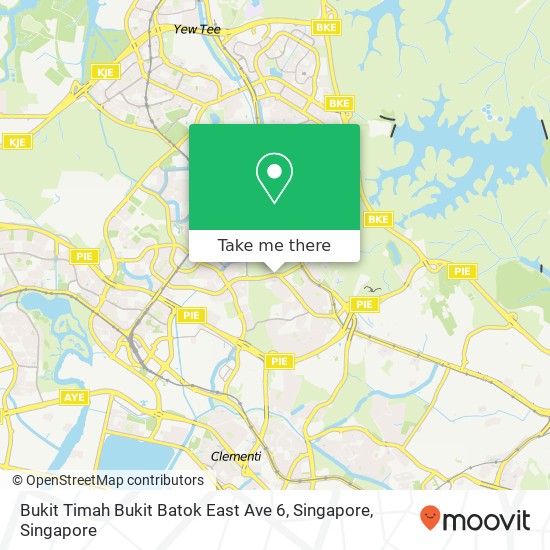 Bukit Timah Bukit Batok East Ave 6, Singapore地图