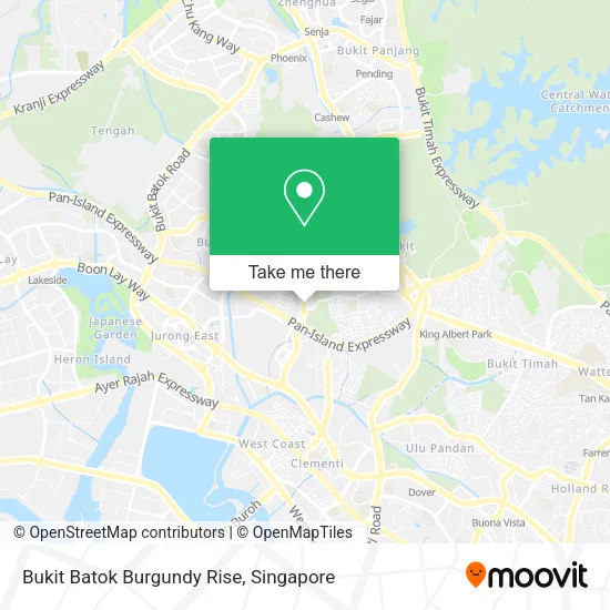 Bukit Batok Burgundy Rise map