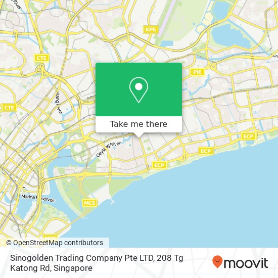 Sinogolden Trading Company Pte LTD, 208 Tg Katong Rd地图