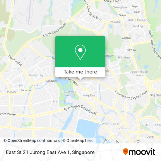 East St 21 Jurong East Ave 1地图