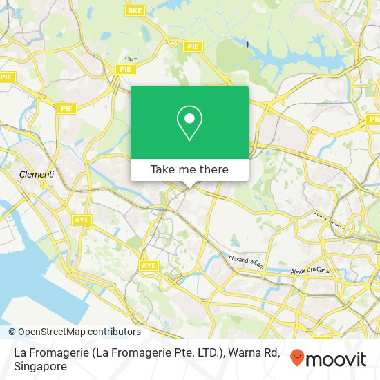 La Fromagerie (La Fromagerie Pte. LTD.), Warna Rd map