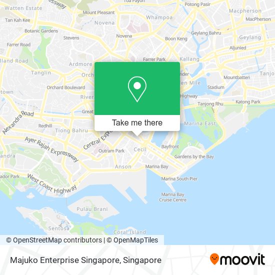 Majuko Enterprise Singapore map
