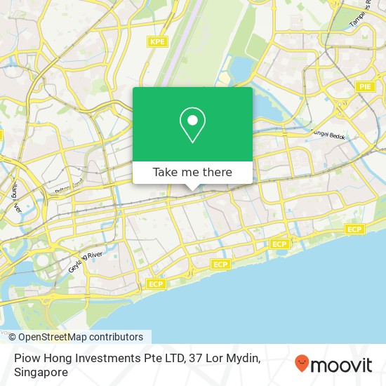 Piow Hong Investments Pte LTD, 37 Lor Mydin map