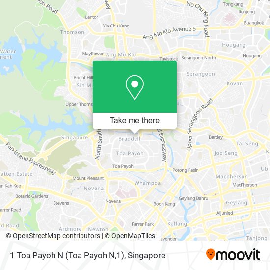 1 Toa Payoh N (Toa Payoh N,1) map