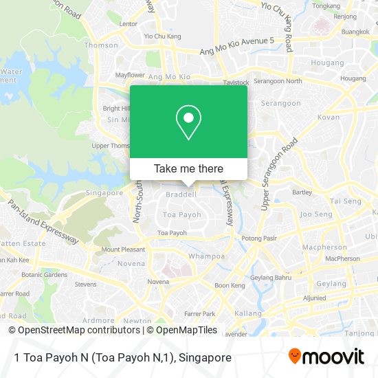 1 Toa Payoh N (Toa Payoh N,1)地图