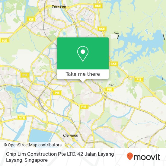 Chip Lim Construction Pte LTD, 42 Jalan Layang Layang地图