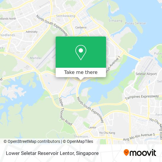 Lower Seletar Reservoir Lentor地图