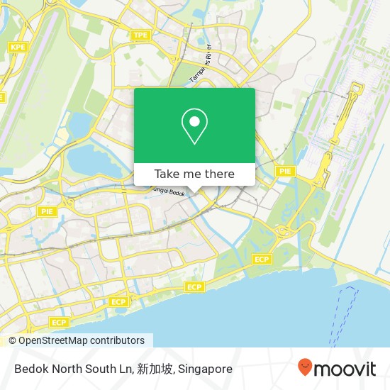 Bedok North South Ln, 新加坡地图