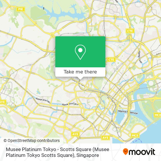 Musee Platinum Tokyo - Scotts Square map