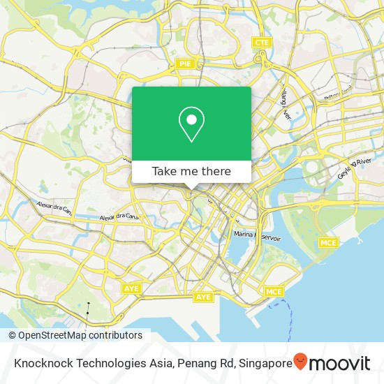 Knocknock Technologies Asia, Penang Rd map