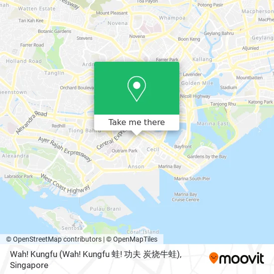 Wah! Kungfu (Wah! Kungfu 蛙! 功夫 炭烧牛蛙) map