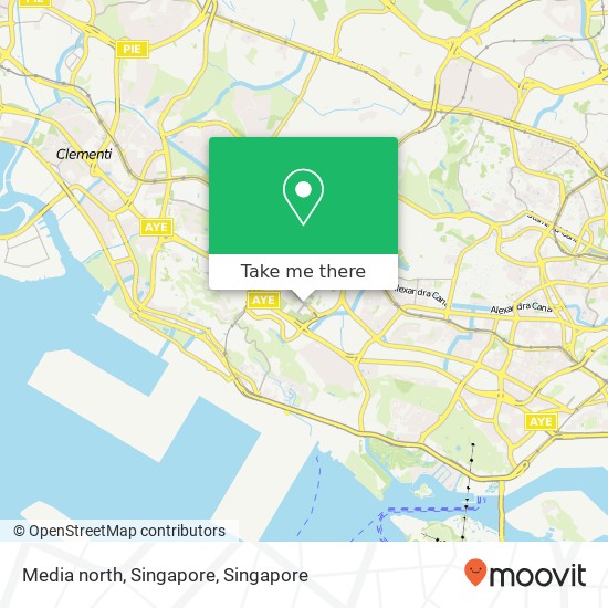 Media north, Singapore map