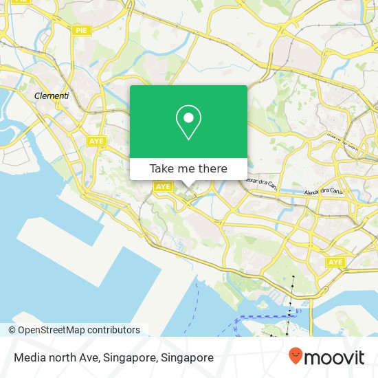 Media north Ave, Singapore map