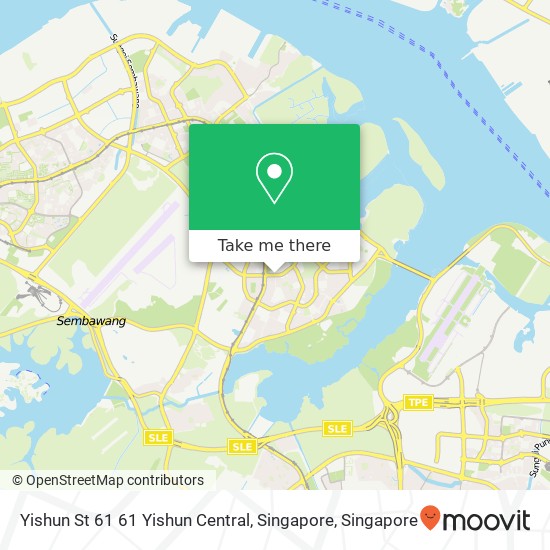 Yishun St 61 61 Yishun Central, Singapore map