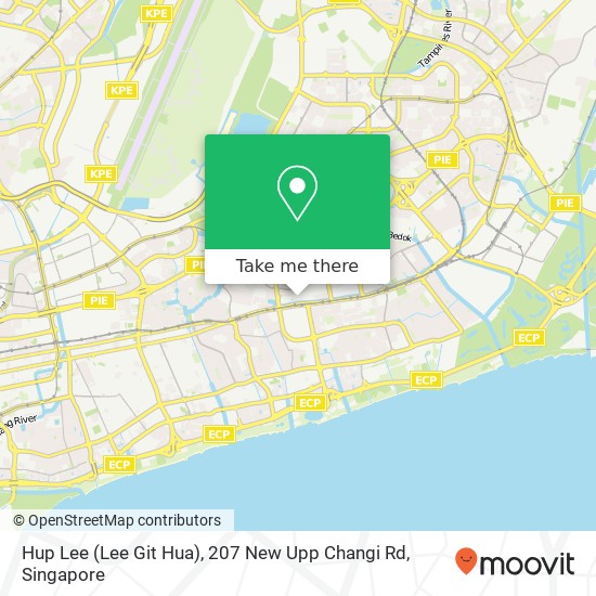 Hup Lee (Lee Git Hua), 207 New Upp Changi Rd地图