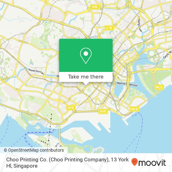 Choo Printing Co. (Choo Printing Company), 13 York Hl map