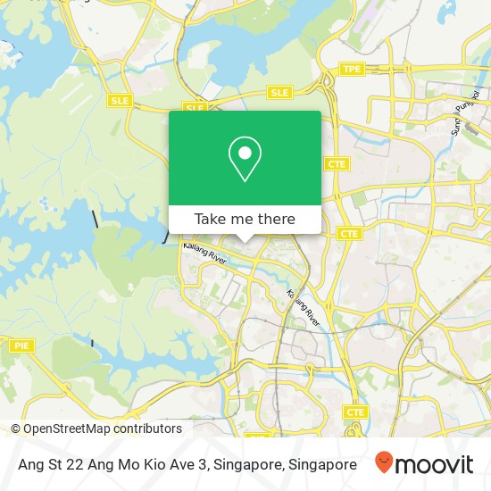 Ang St 22 Ang Mo Kio Ave 3, Singapore地图